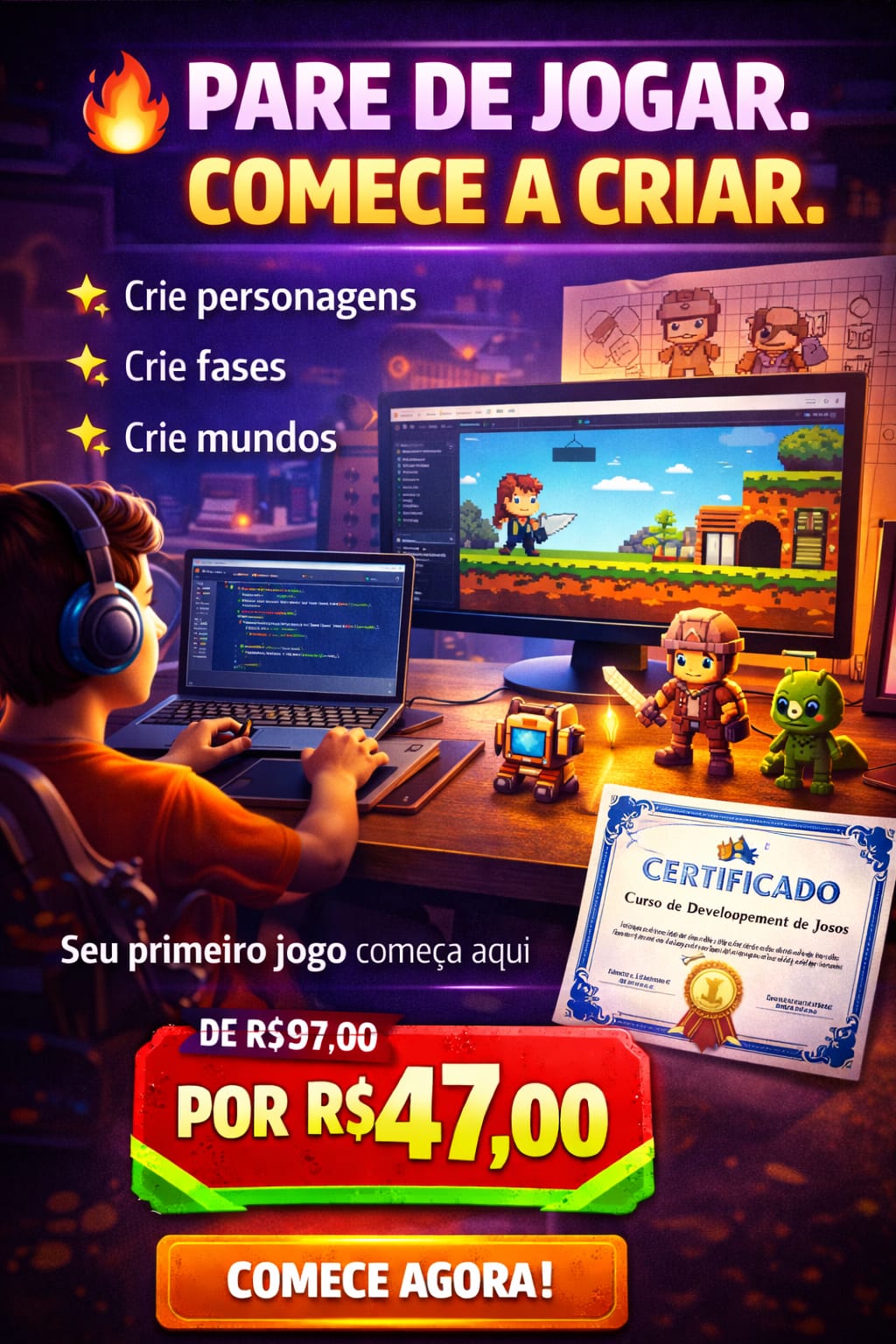 Curso de Desenvolvimento de Jogos com Certificado